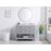 Elegant Sinclaire 42" Single Bathroom Vanity, Gray/Backsplash