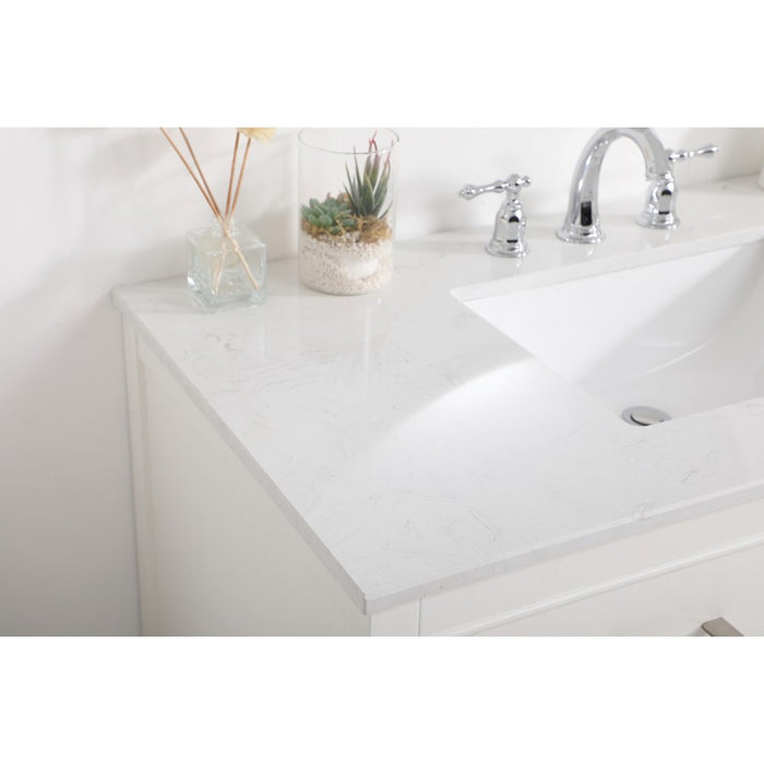 Elegant Kitchen/Bath Sinclaire 42" Single Bathroom Vanity, White
