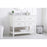 Elegant Sinclaire 42" Single Bathroom Vanity, White/Backsplash