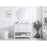 Elegant Sinclaire 42" Single Bathroom Vanity, White/Backsplash