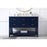 Elegant Sinclaire 48" Single Bathroom Vanity, Blue/Backsplash
