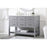 Elegant Kitchen/Bath Sinclaire 48" Single Bathroom Vanity, Gray