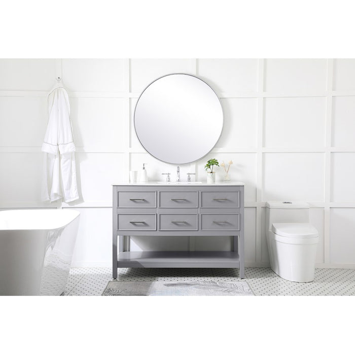 Elegant Kitchen/Bath Sinclaire 48" Single Bathroom Vanity, Gray