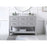 Elegant Sinclaire 48" Single Bathroom Vanity, Gray/Backsplash