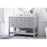 Elegant Sinclaire 48" Single Bathroom Vanity, Gray/Backsplash