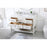 Elegant Sinclaire 48" Single Bathroom Vanity, White/Backsplash