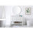 Elegant Sinclaire 48" Single Bathroom Vanity, White/Backsplash