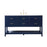 Elegant Kitchen/Bath Sinclaire 60" Single Bathroom Vanity, Blue - VF19060BL