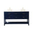 Elegant Kitchen/Bath Sinclaire 60" Double Bathroom Vanity, Blue - VF19060DBL