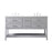 Elegant Kitchen/Bath Sinclaire 60" Double Bathroom Vanity, Gray - VF19060DGR