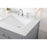 Elegant Kitchen/Bath Sinclaire 60" Double Bathroom Vanity, Gray