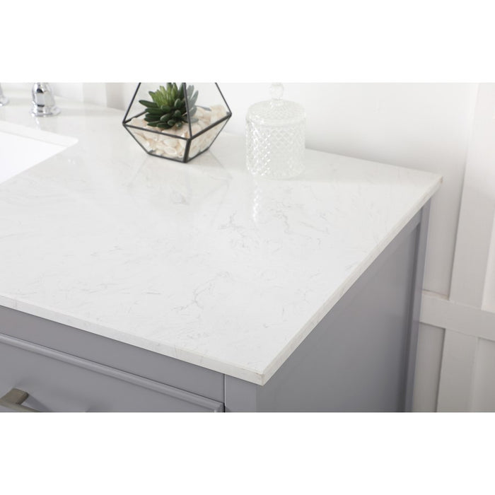 Elegant Kitchen/Bath Sinclaire 60" Single Bathroom Vanity, Gray