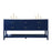 Elegant Kitchen/Bath Sinclaire 72" Double Bathroom Vanity, Blue - VF19072DBL