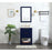 Elegant Kitchen/Bath Larkin 24" Single Bathroom Vanity, Blue