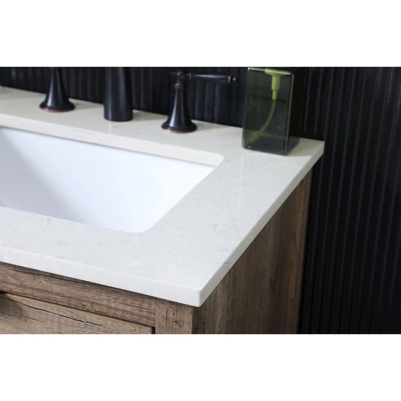 Elegant Lighting Larkin 24"L Single Vanity Sink, Natural Oak