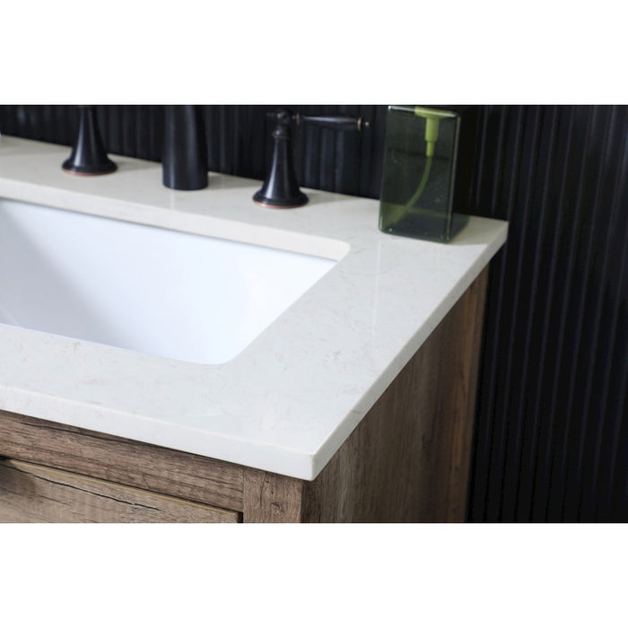 Elegant Lighting Larkin 24"L Single Vanity Sink, Natural Oak