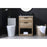 Elegant Lighting Larkin 24"L Single Vanity Sink, Natural Oak