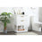 Elegant Kitchen/Bath Larkin 24" Single Bathroom Vanity, White