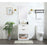 Elegant Kitchen/Bath Larkin 24" Single Bathroom Vanity, White