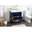 Elegant Larkin 30" Single Bathroom Vanity, Blue/Backsplash