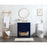 Elegant Larkin 30" Single Bathroom Vanity, Blue/Backsplash