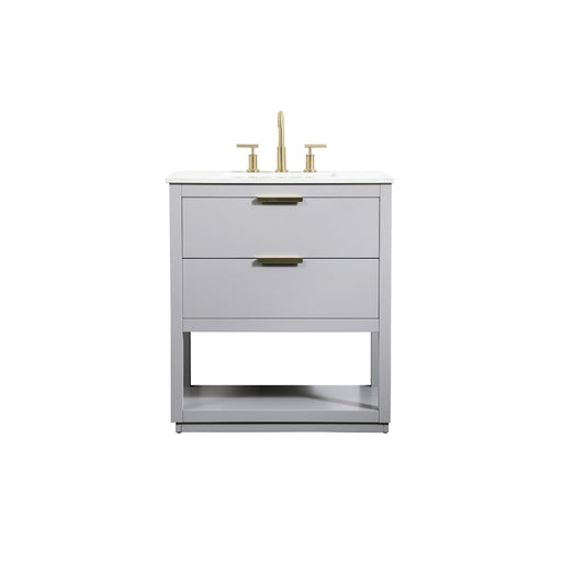 Elegant Kitchen/Bath Larkin 30" Single Bathroom Vanity, Grey - VF19230GR