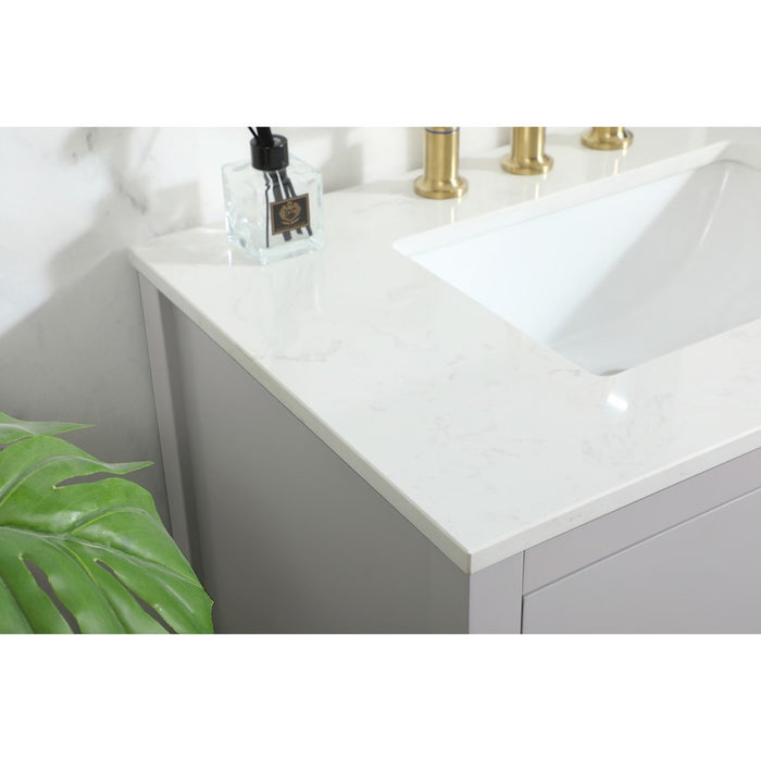 Elegant Kitchen/Bath Larkin 30" Single Bathroom Vanity, Grey