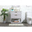 Elegant Larkin 30" Single Bathroom Vanity, Grey/Backsplash