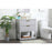 Elegant Larkin 30" Single Bathroom Vanity, Grey/Backsplash