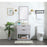 Elegant Larkin 30" Single Bathroom Vanity, Grey/Backsplash
