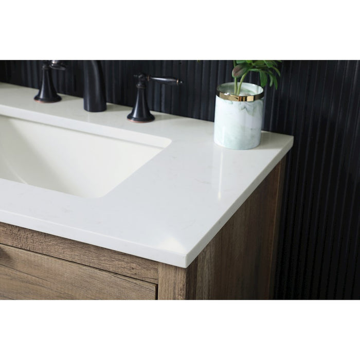 Elegant Lighting Larkin 30"L Single Vanity Sink, Natural Oak
