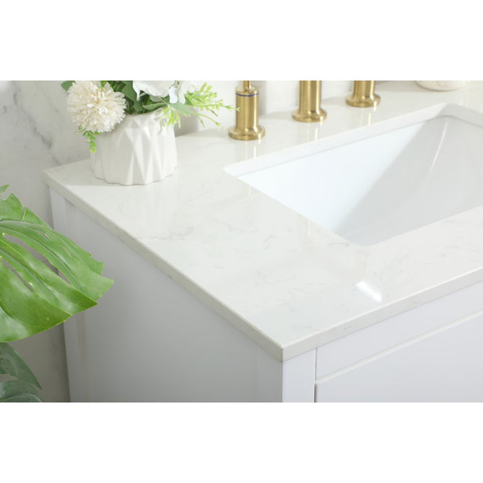 Elegant Kitchen/Bath Larkin 30" Single Bathroom Vanity, White
