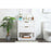 Elegant Larkin 30" Single Bathroom Vanity, White/Backsplash