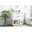 Elegant Larkin 30" Single Bathroom Vanity, White/Backsplash