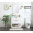 Elegant Larkin 30" Single Bathroom Vanity, White/Backsplash