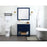 Elegant Kitchen/Bath Larkin 36" Single Bathroom Vanity, Blue