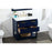 Elegant Larkin 36" Single Bathroom Vanity, Blue/Backsplash