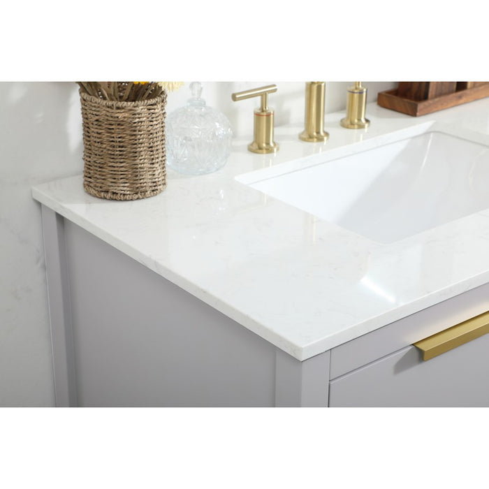 Elegant Kitchen/Bath Larkin 36" Single Bathroom Vanity, Grey