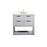 Elegant Larkin 36" Single Bathroom Vanity, Grey/Backsplash - VF19236GR-BS
