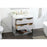 Elegant Larkin 36" Single Bathroom Vanity, Grey/Backsplash