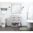 Elegant Larkin 36" Single Bathroom Vanity, Grey/Backsplash