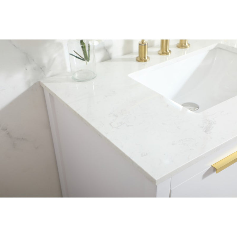 Elegant Kitchen/Bath Larkin 36" Single Bathroom Vanity, White