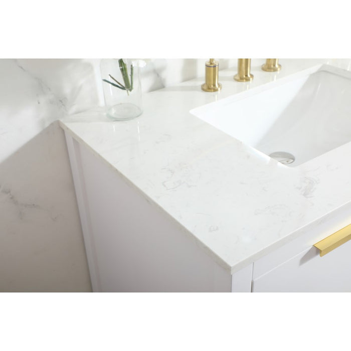 Elegant Kitchen/Bath Larkin 36" Single Bathroom Vanity, White