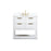 Elegant Larkin 36" Single Bathroom Vanity, White/Backsplash - VF19236WH-BS