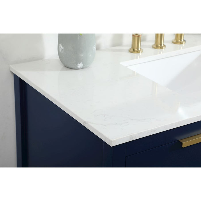 Elegant Kitchen/Bath Larkin 42" Single Bathroom Vanity, Blue