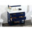 Elegant Larkin 42" Single Bathroom Vanity, Blue/Backsplash