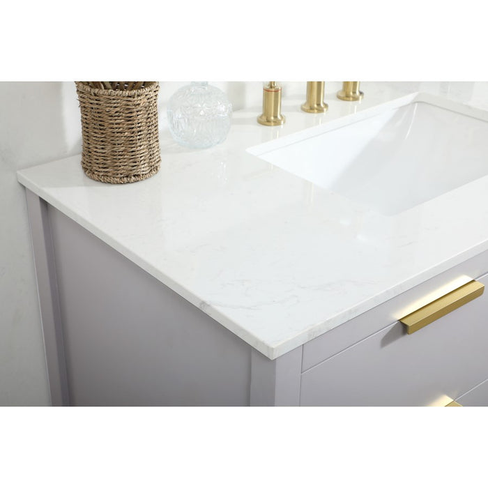 Elegant Kitchen/Bath Larkin 42" Single Bathroom Vanity, Grey