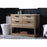 Elegant Lighting Larkin 42"L Single Vanity Sink, Natural Oak