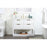 Elegant Kitchen/Bath Larkin 42" Single Bathroom Vanity, White
