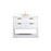 Elegant Larkin 42" Single Bathroom Vanity, White/Backsplash - VF19242WH-BS